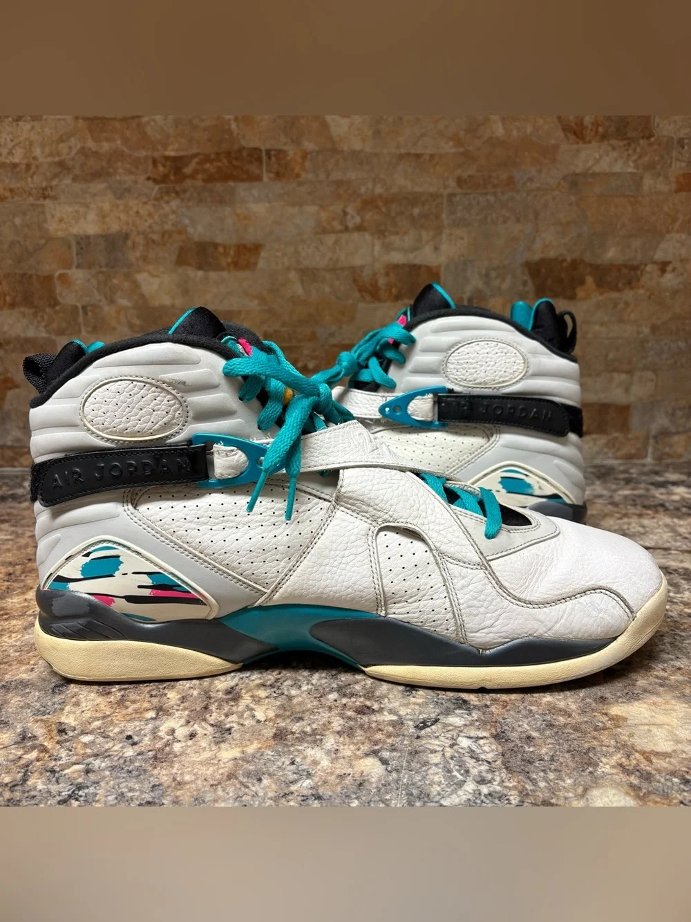 Air Jordan 8 Retro South Beach 305381-113 Size 14